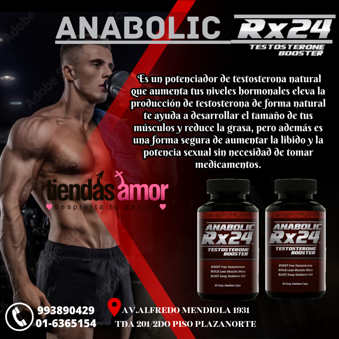 potenciador sexual anabolic RX24 TIENDAS AMOR