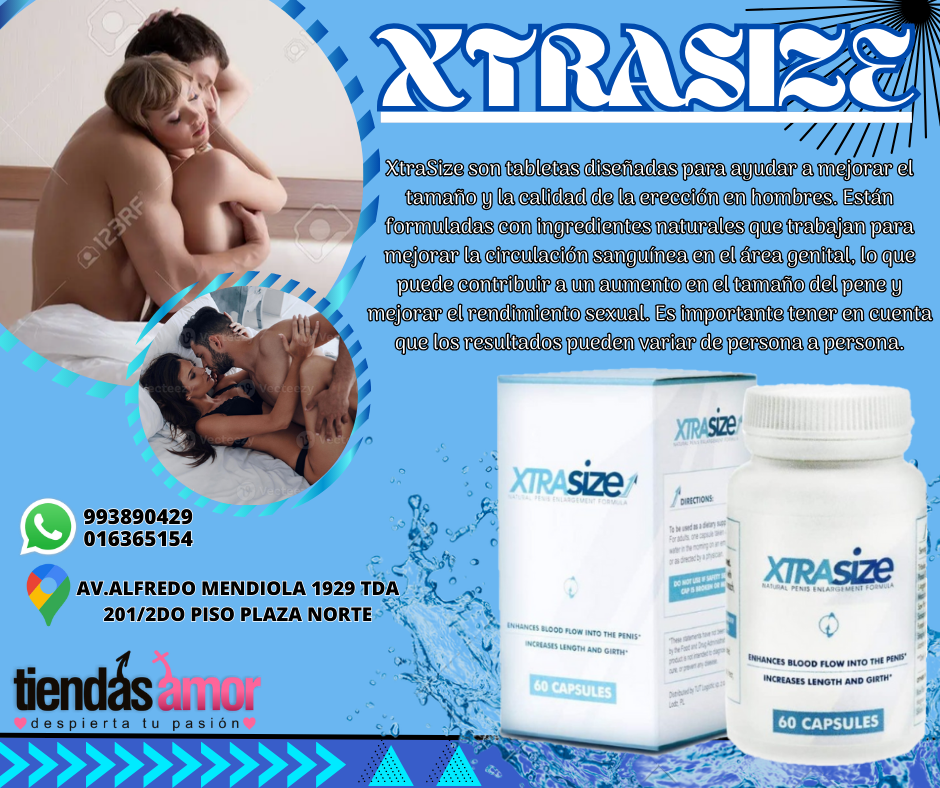 SEXSHOP XTRASIZE DE60 SUPLEMENTO DE VIRILIDAD Y REDIMIENTO SEXUAL