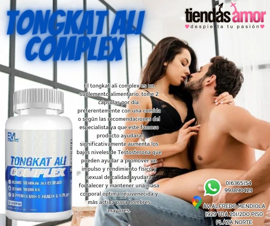 TONGKAT ALI COMPLEX SON CAPSULAS VEGETALES SEXUALES