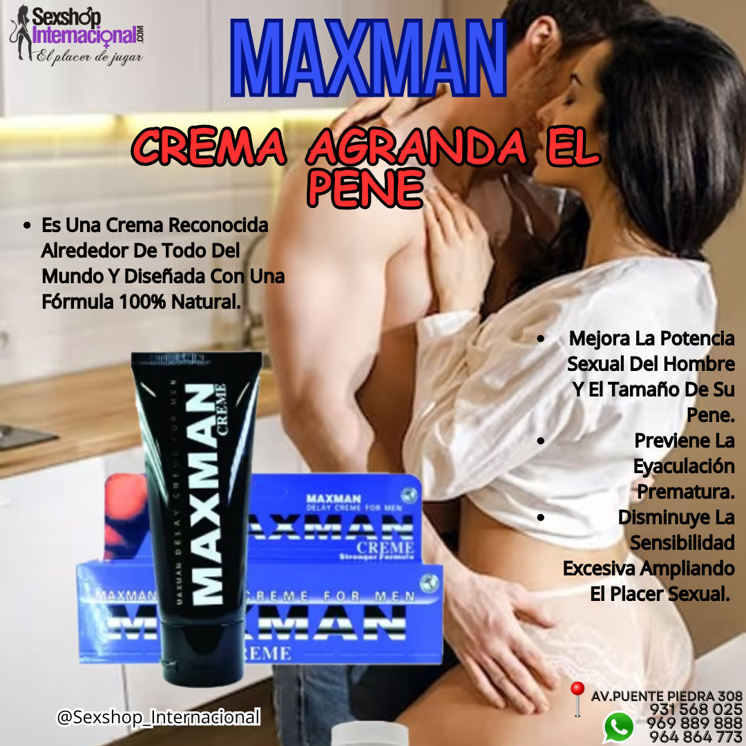 MAXMAN 75000 RETARDANTE SEXUAL DE ACCIÓN RÁPIDO SEXSHOP 931568025