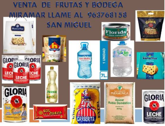 VENTA DE FRUTAS Y ABARROTES