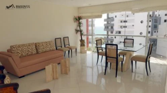 2 Cuartos, 110 m² – Elegante Dpto. V. Mar Amoblado Miraflores (Ref 372.)-M