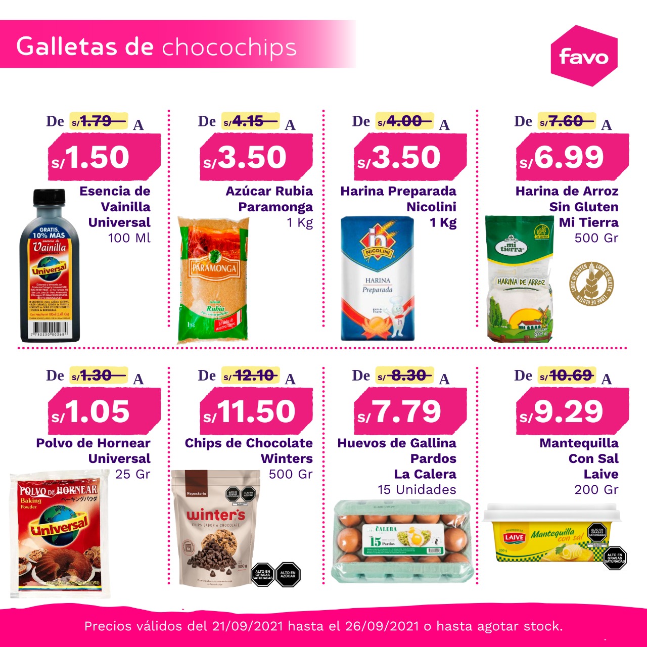 PRODUCTOS FAVO 