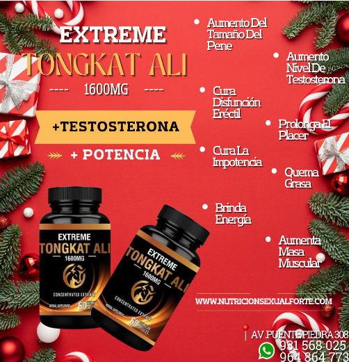 TONGKAT ALI 1600MG NATURAL TAMAÑO PN-DISFUSION-TESTOSTERONA-931568025