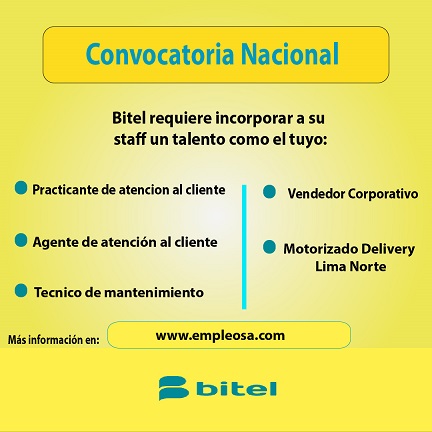 Empleos Bitel