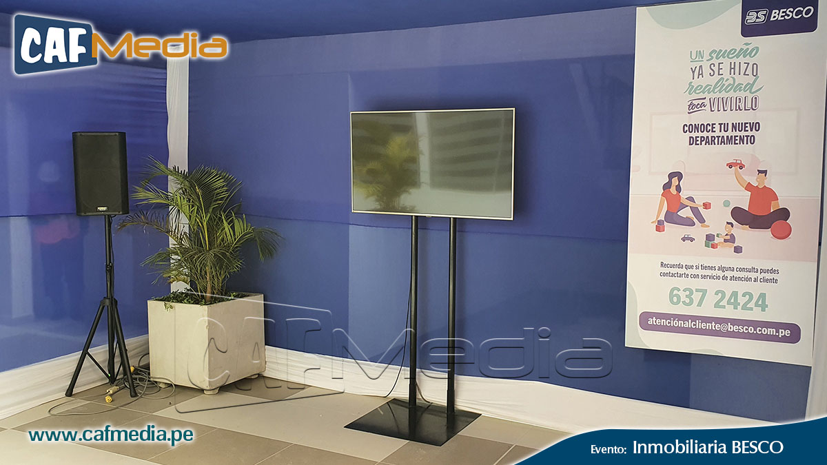 ALQUILER de Televisores LED para Stand Eventos