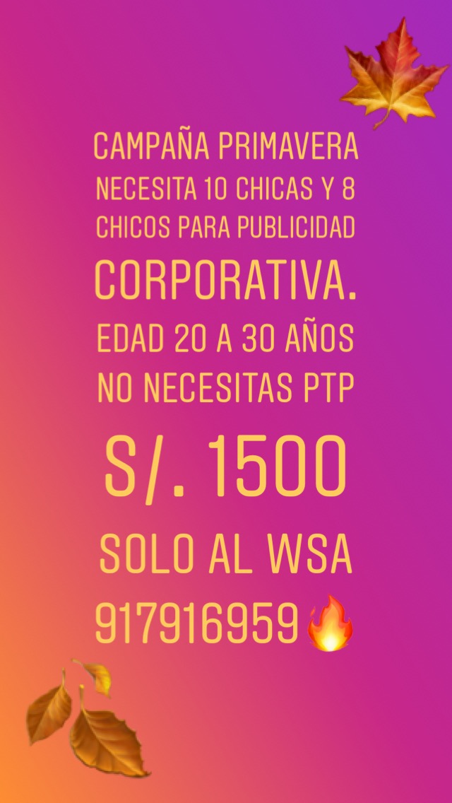 Oferta de Trabajo