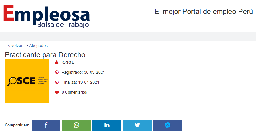 Practicante para Derecho