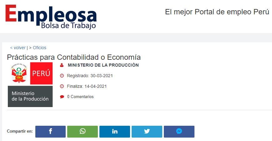 Prácticas para Contabilidad o Economía