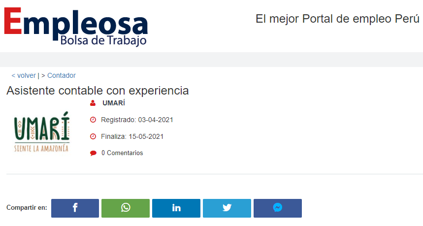 Asistente contable con experiencia