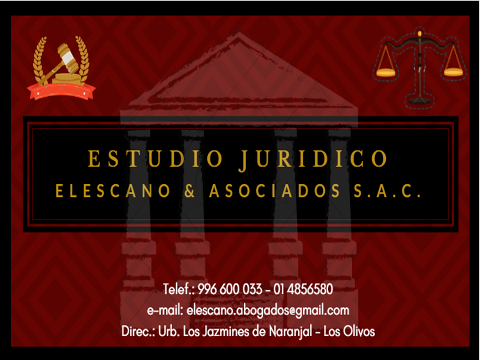 ABOGADA - ESTUDIO JURÍDICO  ELESCANO