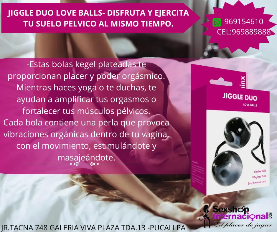 EGERCITA TU SUELO PELVICO CON JIGGLE DUO LOVE BALLS- REJUVENECE TU SONA INTIMA