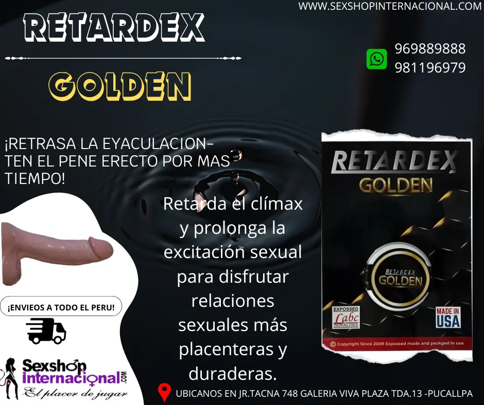 CREMA RETARDANTE RETARDEX GOLDEN- TEN MAS DURAVILIDAD Y MEJOR POTENCIA