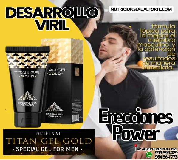 ORIGINAL TITAN GEL GOLD ERECCIONES POWER Y DESARROLLO VIRIL 993890429