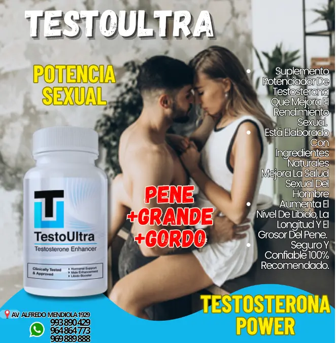 TESTO ULTRA POTENCIADOR TESTOSTERONA DESARROLLO VIRIL 993890429