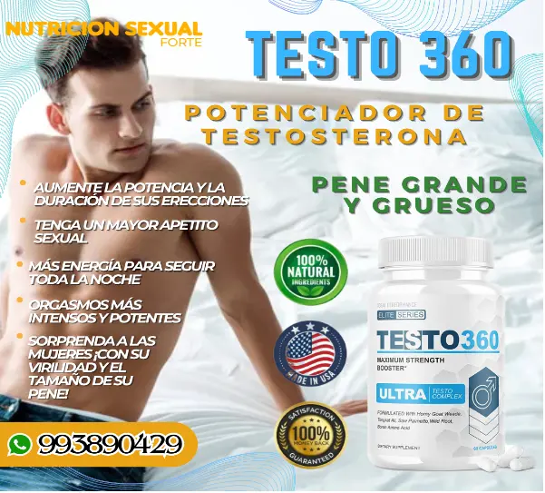 TESTO 360 POTENCIA DURA ERECCION MAS ENERGIA SEXUAL 993890429