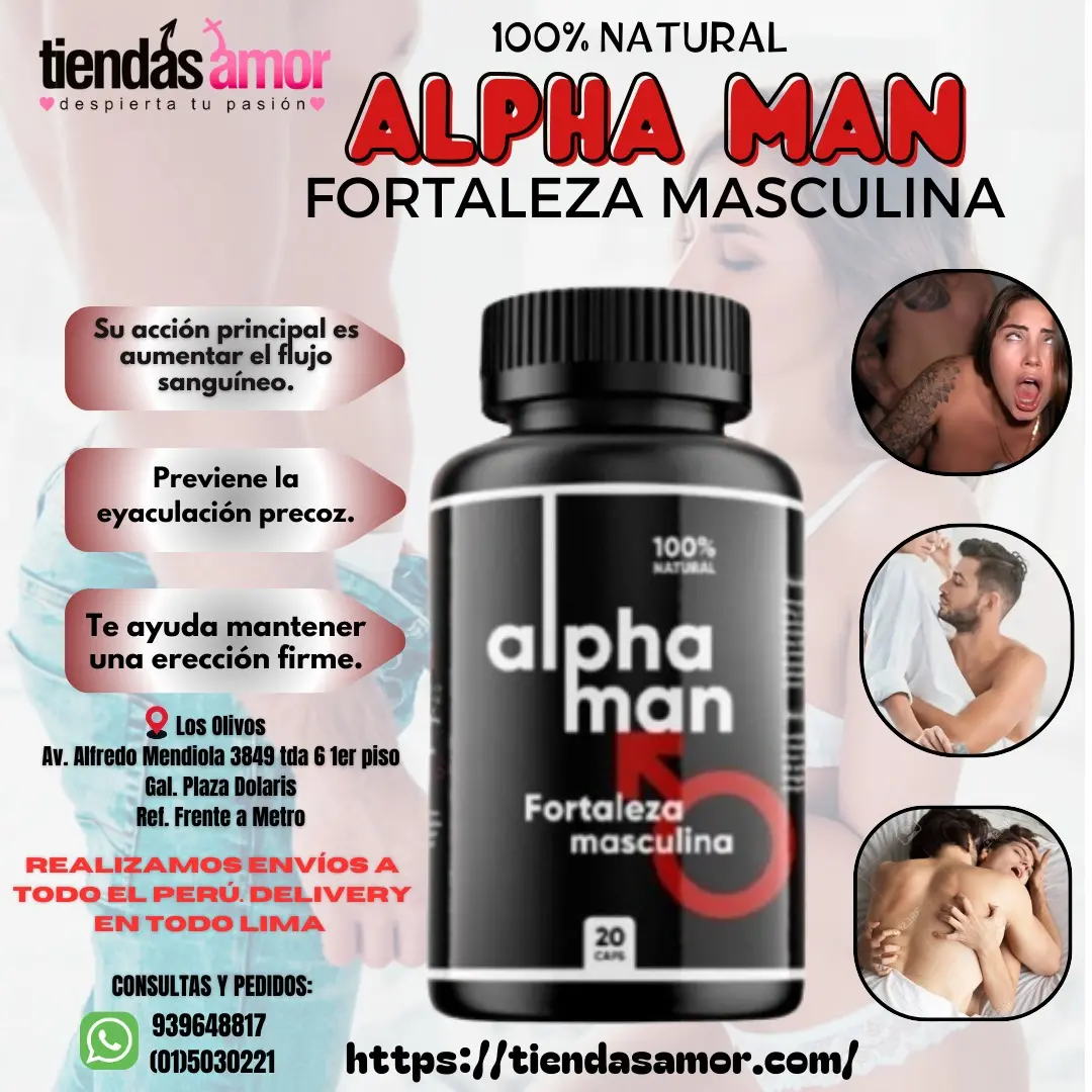 Alphaman Potenciador 100 Natural Efectivo-ALFREDO MENDIOLA 3849