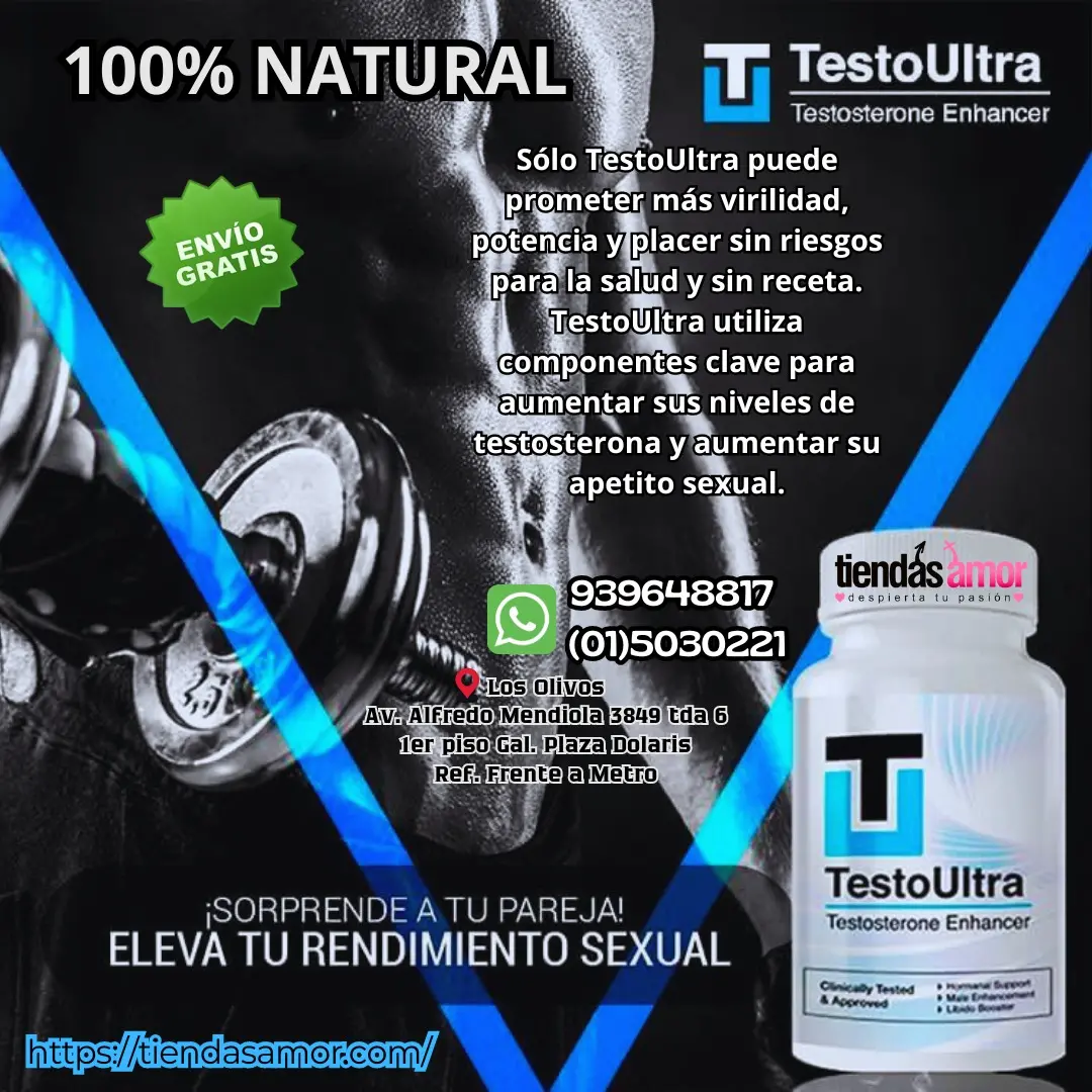 Testo Ultra un propulsor de la libido - TIENDAS AMOR IZAGUIRRE