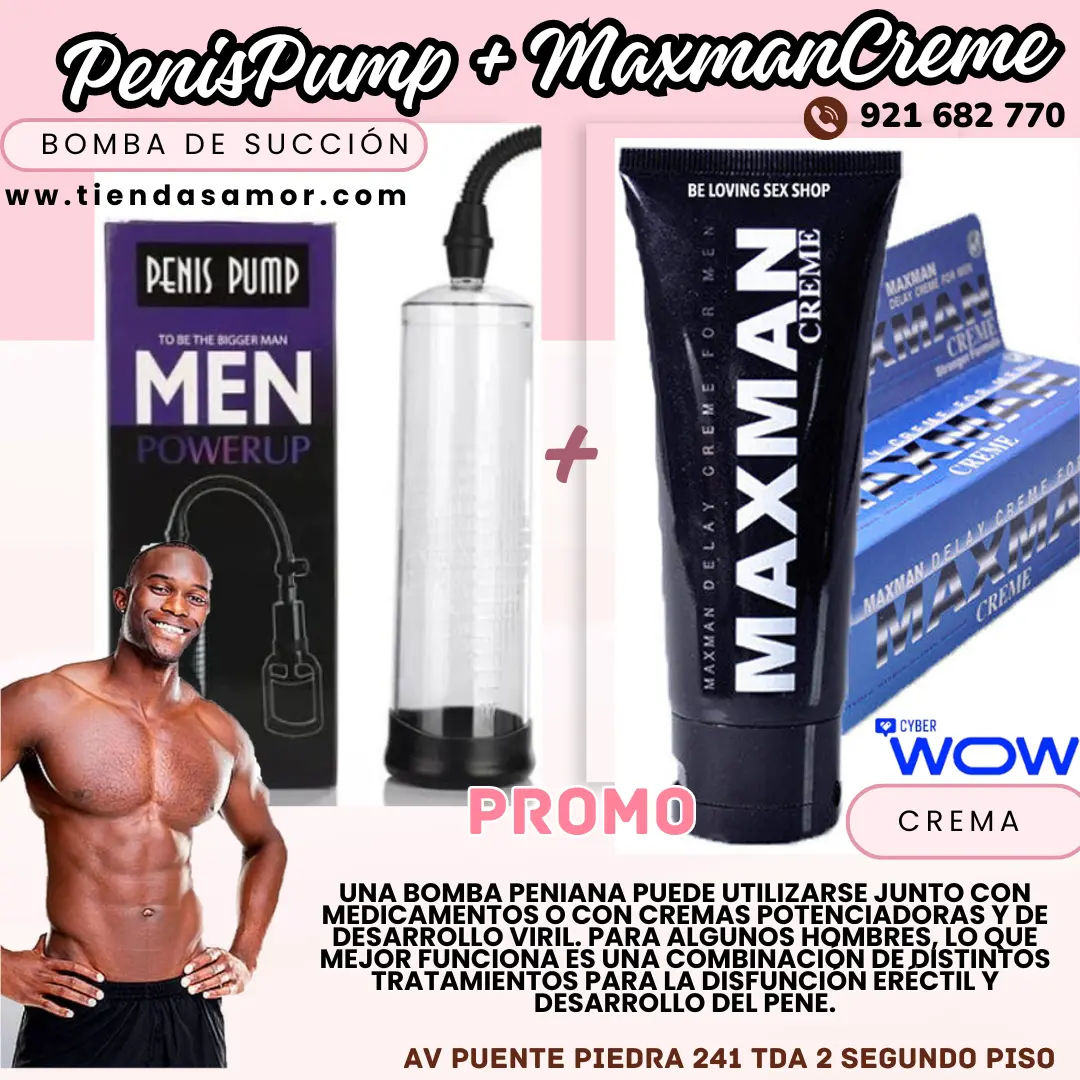 Maxman Creme Bomba de succión penis pump men GRAN TAMAÑO MÁS LARGO Y GRUESO