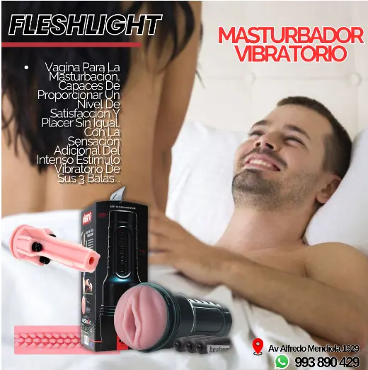 FLESHLIGHT MASTURBADOR VAGINAL VIBRANTE Y DISCRETO SEXSHOP LIMA