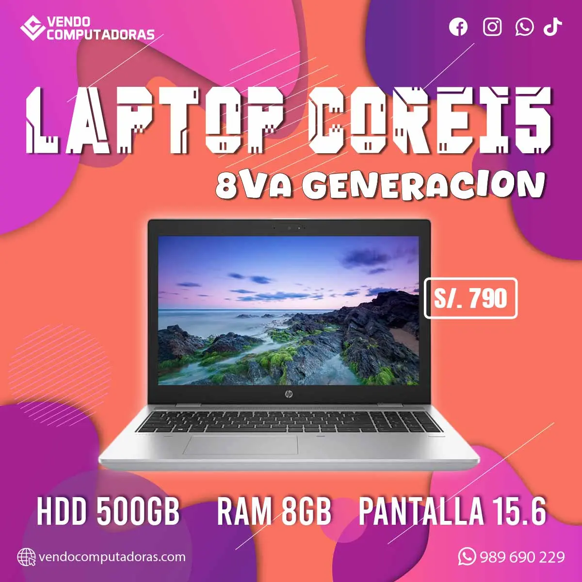  PRODUCTIVIDAD ASEGURADA CON HP CORE I5 