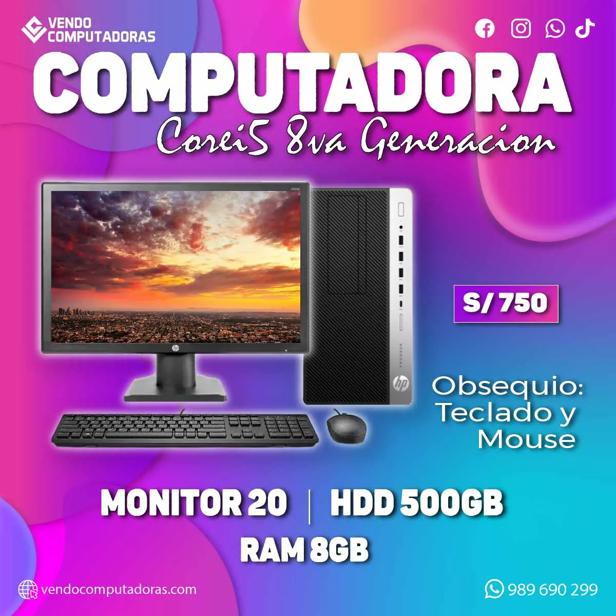  LLÉVATE HOY TU PC CORE I5 