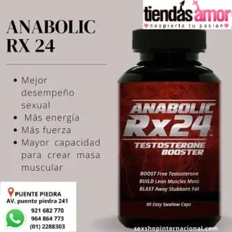 Anabólico Rx24 Aumenta los niveles de testosterona desarrollo de tu pene