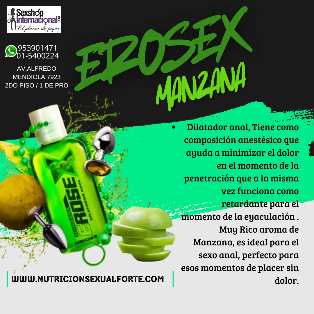 LUBRICANTE ANAL SABOR MANZAN-LOS OLIVOS