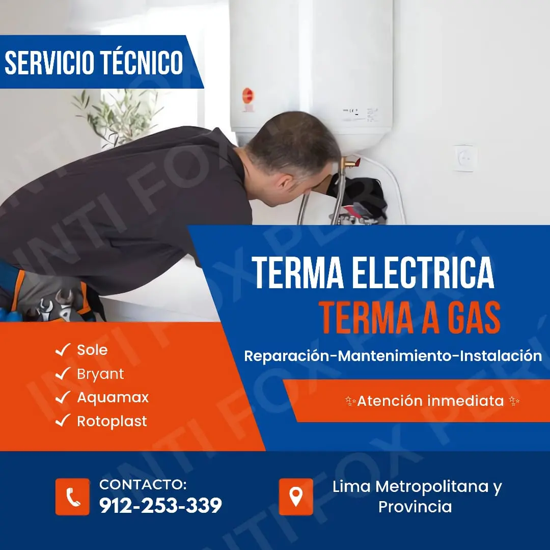 La Solución Ideal para Tu Agua Caliente tecnicos de Termas a Gas y electrica a domicilio en breña 