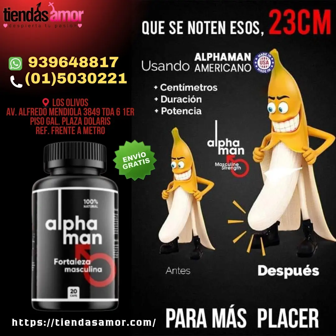 Alphaman Ausencia de efectos secundarios - TIENDAS AMOR