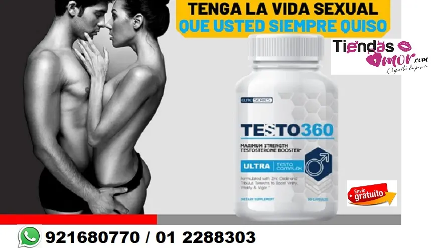 Máxima Fuerza Testo 360 Ultra Pene Complex para Hombres 