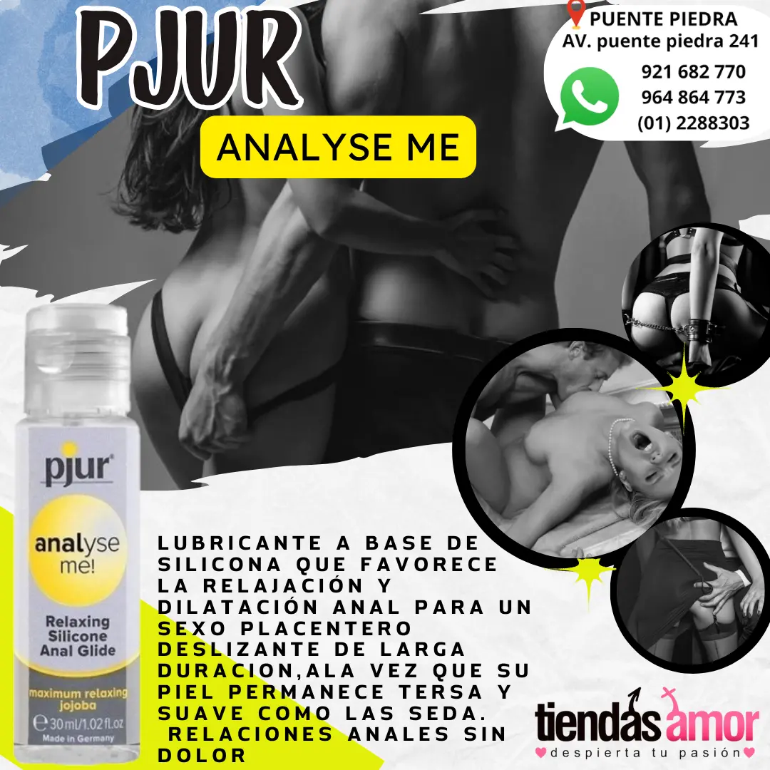 Lubricante Pjur Analyse Me Base Silicon Con Jojoba AlemaniaLubricante Pjur Analyse Me Base Silicon 