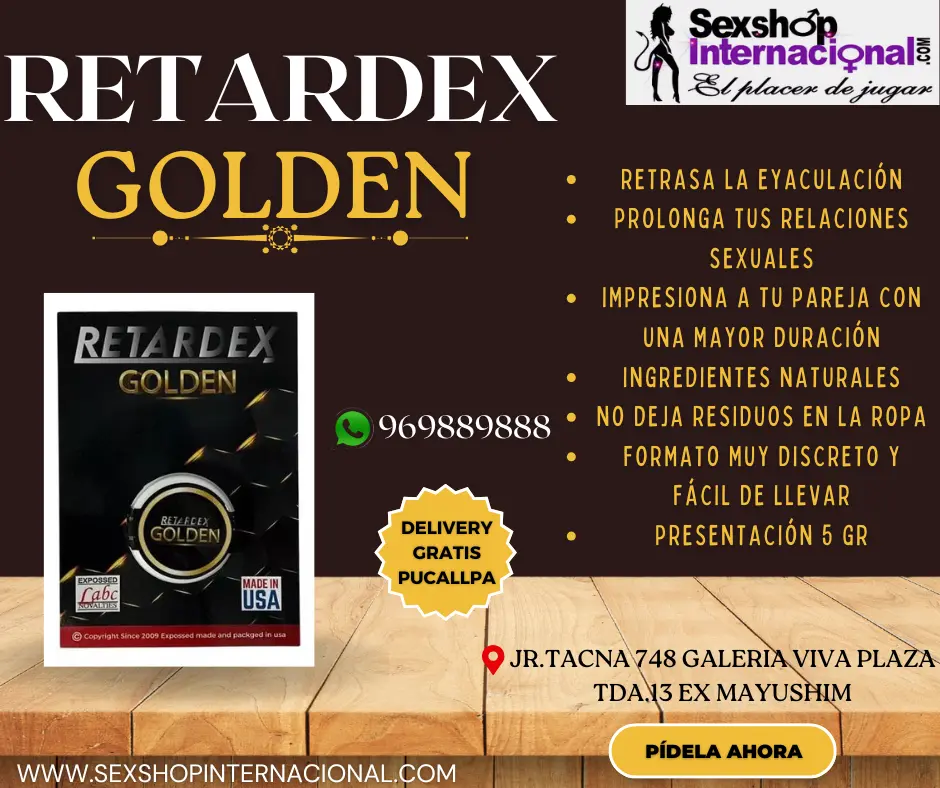 DURA MAS TIEMPO EN LA CAMA - TOMA EL CONTROL DE TUS ERECCIONES CON RETARDEX GOLDEN