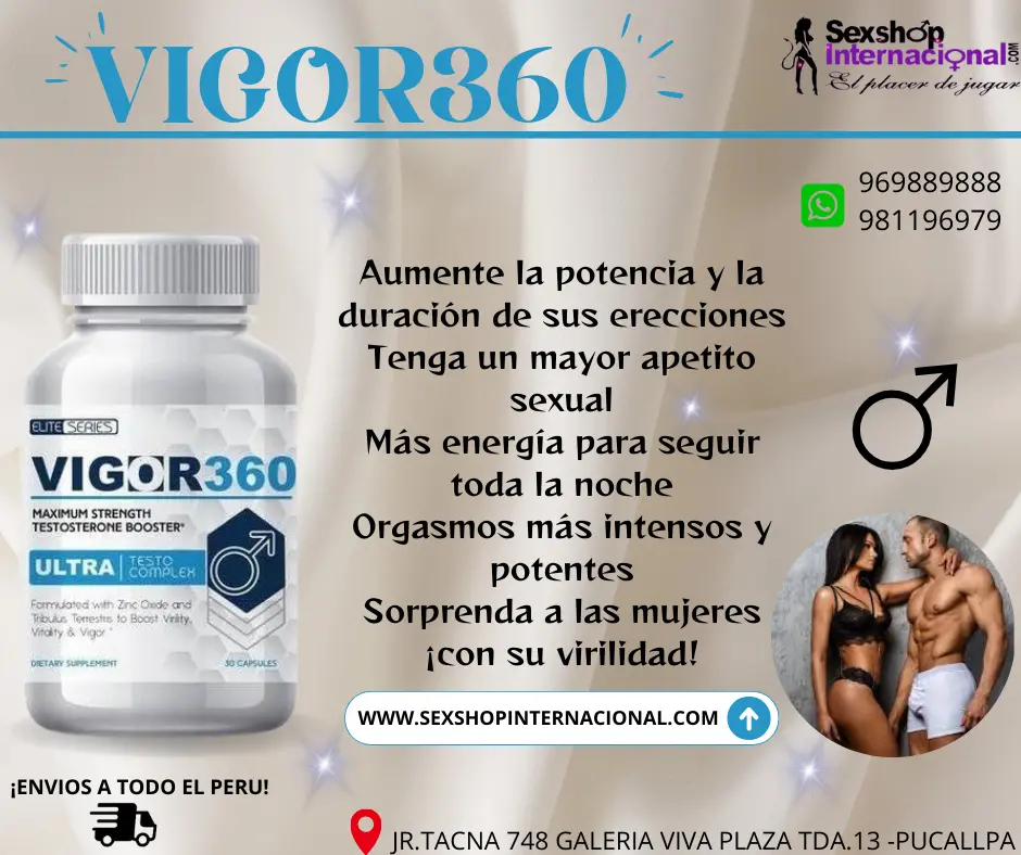 POTENCIADOR SEXUAL AGRANDA EL PENE Y MEJORA TU RENDIMIENTO SEXUAL VIGOR360