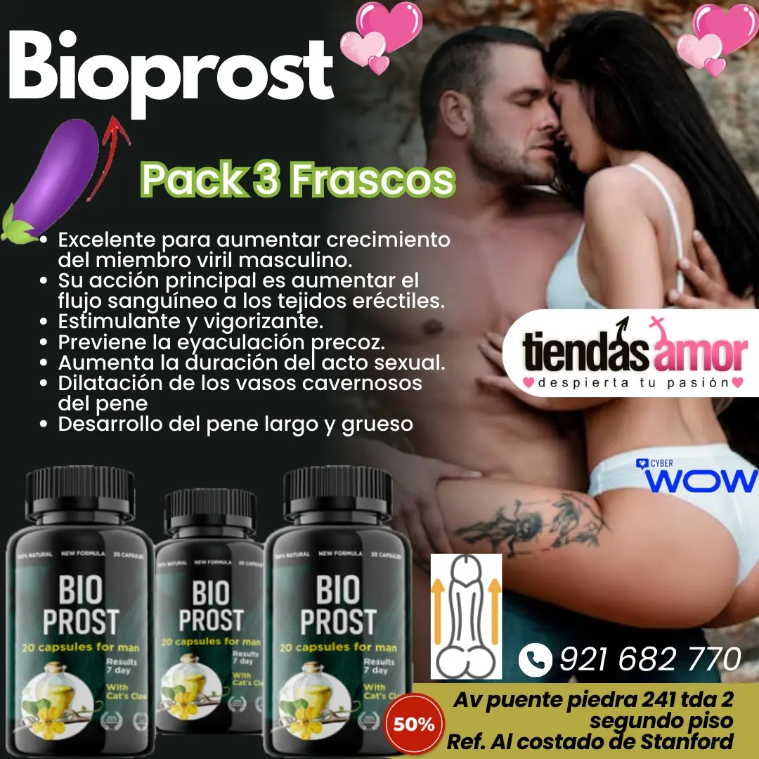 Bio Prost Original Orgasmos intensos y vívidos Agrandamiento del pene de varios centímetros