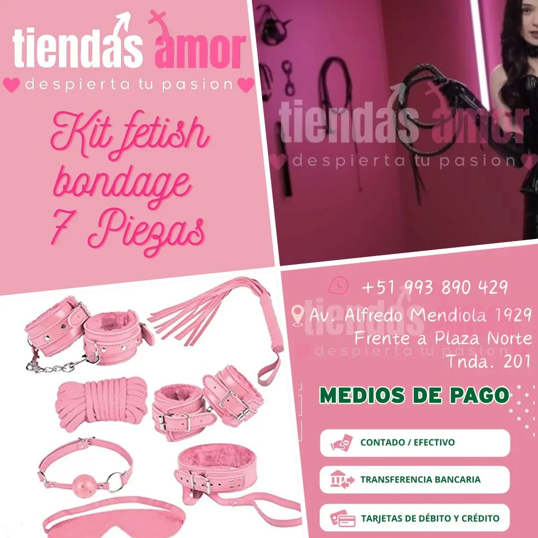 Kit Fetish Bondage de 7 piezas- sadomasoquismo