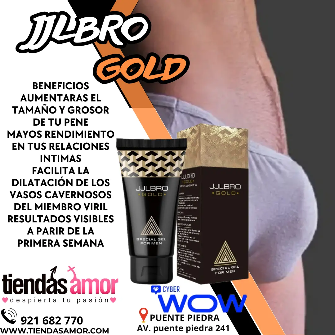 Jjlbro Gel Gold Original Alargador De Pene