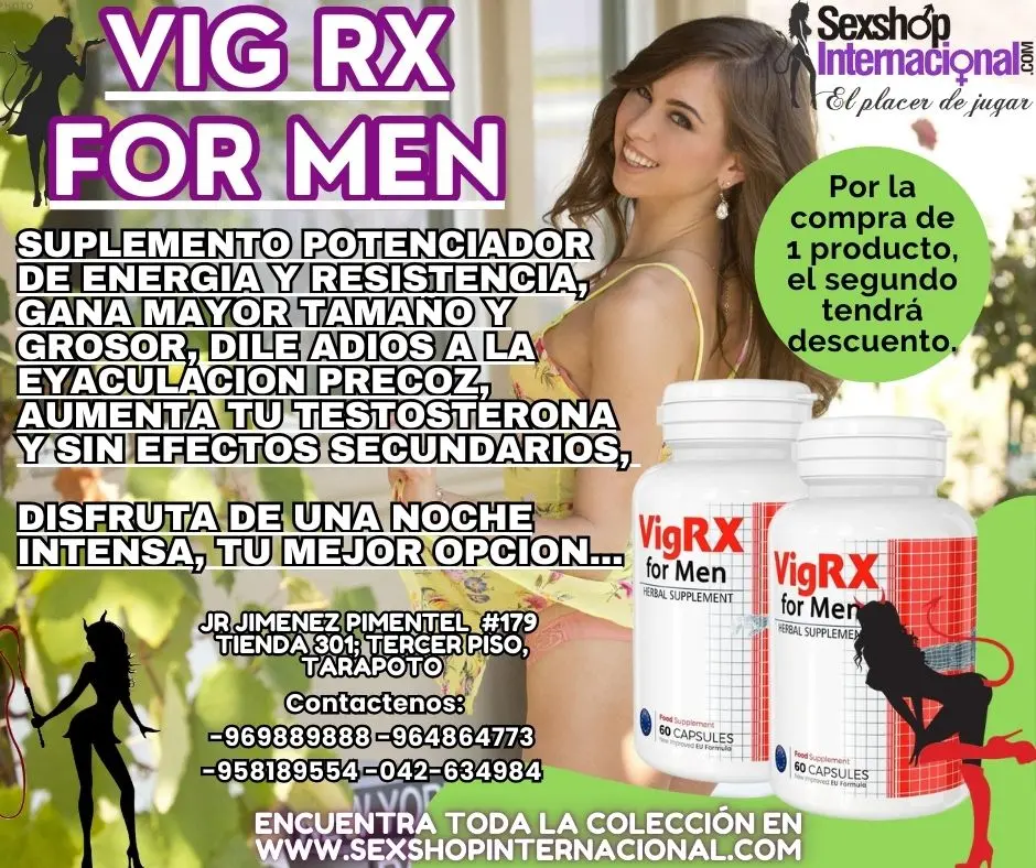 VIGRX FOR MEN POTENCIADOR DE RESISTENCIA Y DURACION