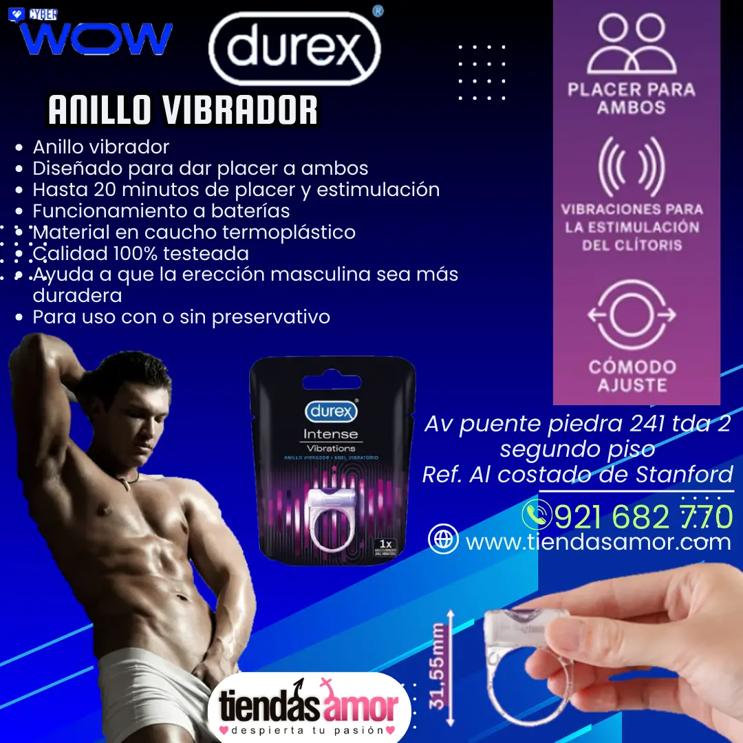 Anillo Vibrador Durex Intense Orgasmic Vibrations