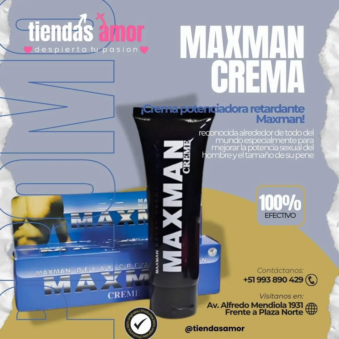 Crema potenciadora retardante Maxman