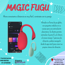 Vibrador con APP Magic Fugu Red