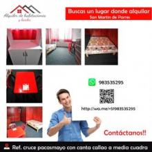 25 m² – SE ALQUILA AMPLIA HABITACIÓN AMOBLADA C/BAÑO PROPIO S/.400