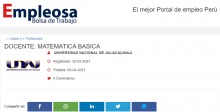 DOCENTE: MATEMATICA BASICA