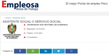 ASISTENTE SOCIAL O SERVICIO SOCIAL