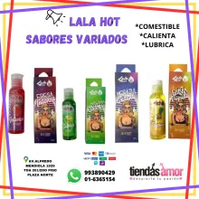 LALA HOT-EL RICO LUBRICANTE DE SABORES-A LA VEZ ACEITE MASAJEADOR-993890429 