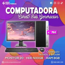  PC CORE I5 CON MONITOR ENTREGA INSTANTÁNEA 