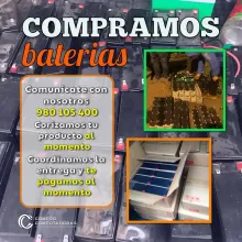 VENDE TUS BATERÍAS USADAS HOY MISMO 