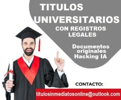 Titulos universitarios y tecnicos legalizados