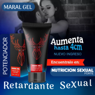 POTENCIA CONFIANZA,TAMAÑO Y RENDIMIENTO 100%NATURAL CON MARAL GEL