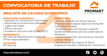 (01) ANALISTA DE CALIDAD ECOMMERCE